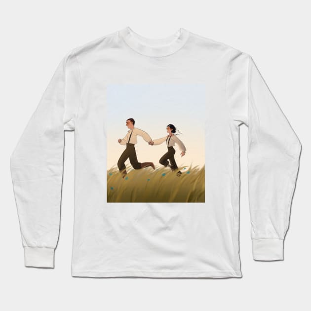 I'll Meet You In The Meadow Long Sleeve T-Shirt by oceanux